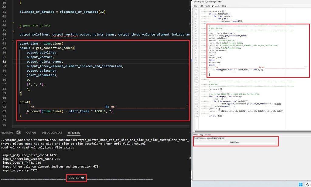 Compas.rpc -> execution time - compas