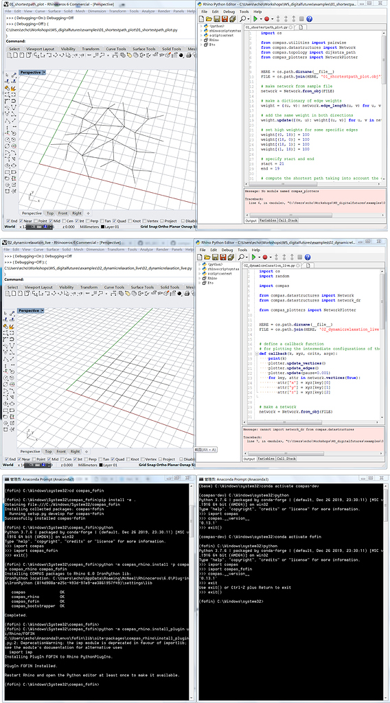 Compas installation error - getting started - compas