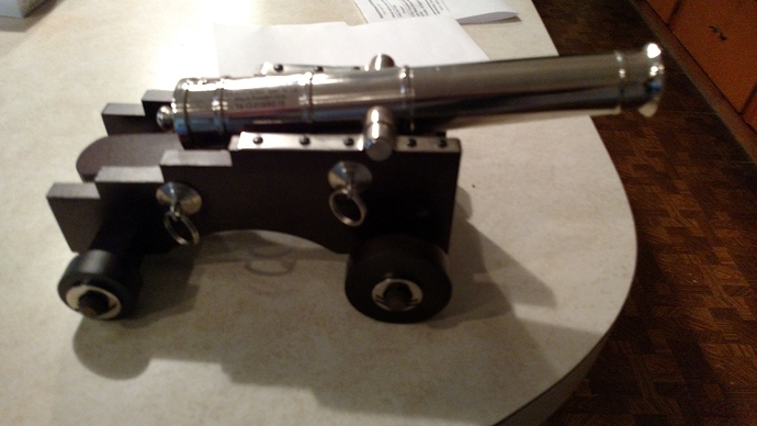 side view of cannon