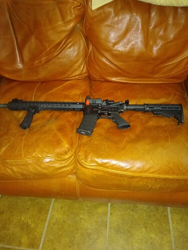 Jeff's AR-15 with Red Dot