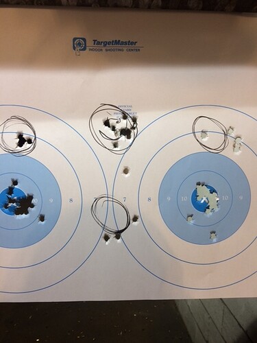 G 23 3-3-4 on each of 3 targets rapid strings
