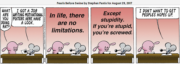 20170829 You are screwed if you are stupid