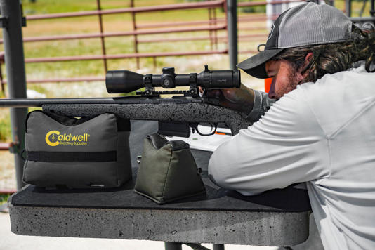 Testing the Hawke Vantage 30 at the range. Scott Einsmann
