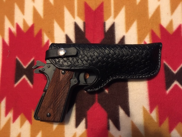 Completed 1911 Holster and Pistol