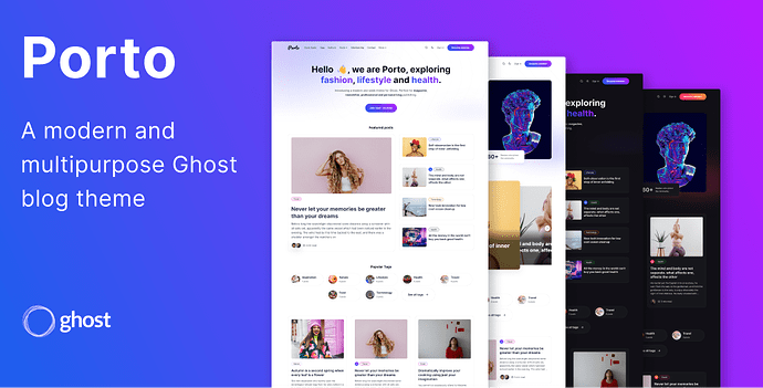 Porto Ghost theme screenshot