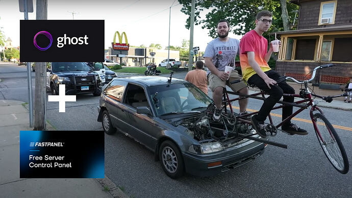 Как перенести Ghost CMS на vps с панелью FASTPANEL