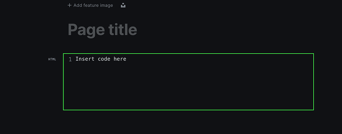 Step 2- Insert large code here