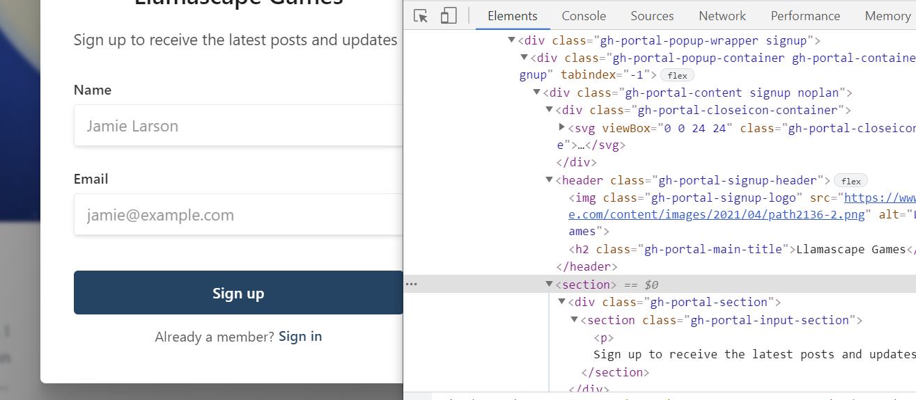 Add text to sign up form - Memberships & subscriptions