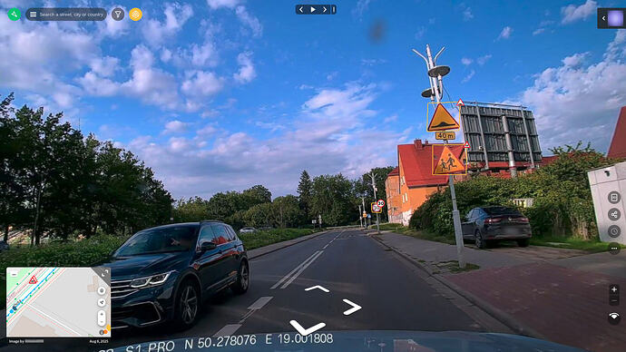 Text Overlays Cause Trouble: Traffic signs and computed location greatly off set