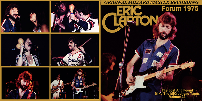 Eric Clapton 1975 Forum FRONT