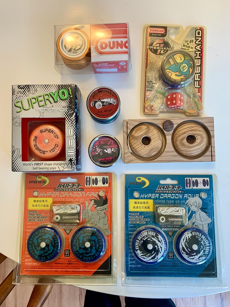 非売品 Higby Yoyos: Vintage Rare Freehand, + 2 Moves Night YoyoJam スポーツトイ・アクショントイ