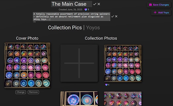 Editing Collection Pic
