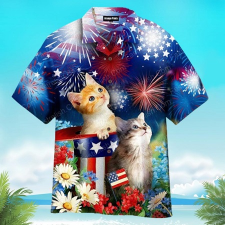 Cat-Happy-4Th-Of-July-Hawaiian-Shirts-For-Men-And-Women_3D_Hawaiian