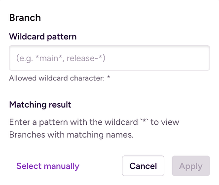 Input wildcard pattern