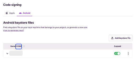 Android code signing files - Bitrise