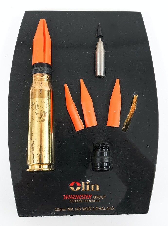 ammo CD6枚セット 20x102 APDS loads for Phalanx CIWS - General Ammunition
