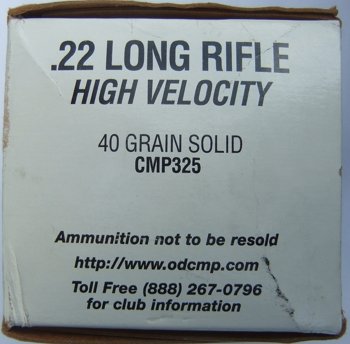 CMP .22 LR box - General Ammunition Discussion