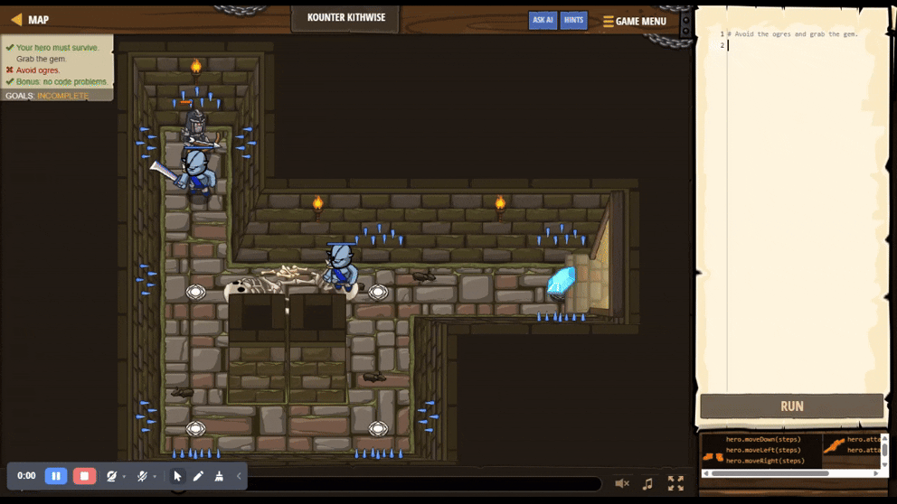 Kounter Kithwise - CodeCombat _ CodeCombat