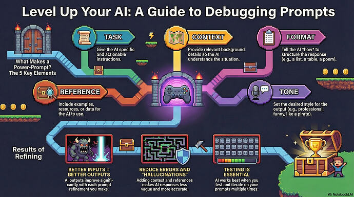 AIF_S1_U1L8_Debugging_&_Refining_AI_Prompts_Infographic
