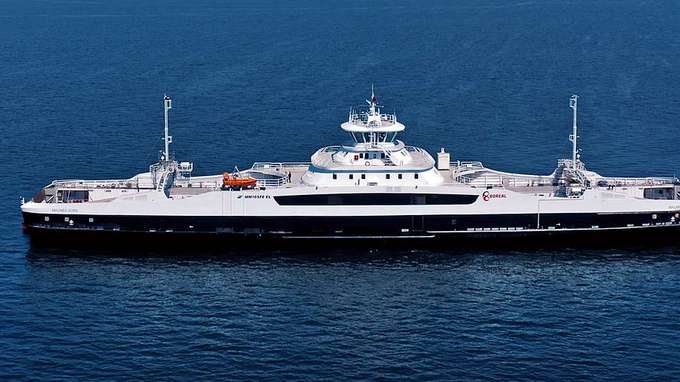 On the fjord: Both the "Malmefjord" and the sister ships "Tomrefjord" and "Vestrefjord" were designed by Multi Maritime in Førde. (Photo: Boreal)