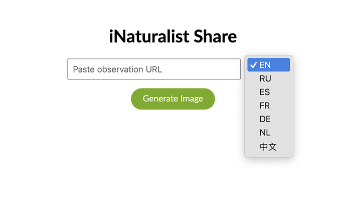 Language support in iNaturalist Share