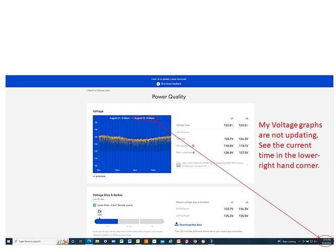 SENSE-Power-Quality-graphs-not-updating
