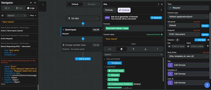 Weweb_workflow_notworking