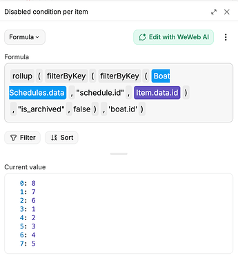 Formula to try and disable boat.id + schedule.id pairings in boat_schedules where is_archived = false or pairings that are not in the boat_schedules table at all