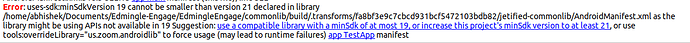 Android Manifest error