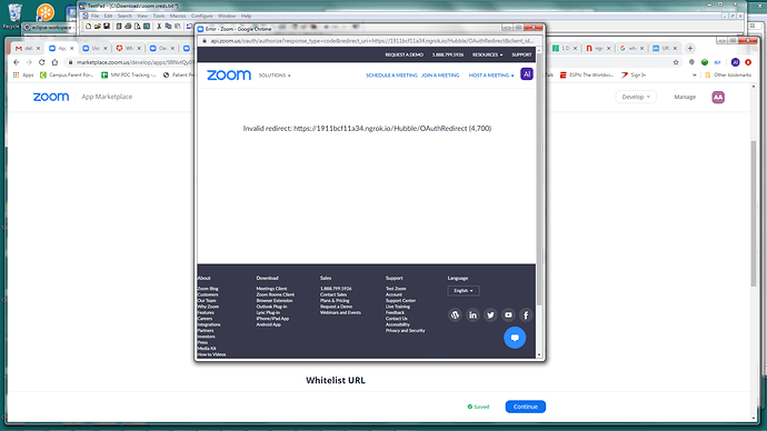 zoom redirect