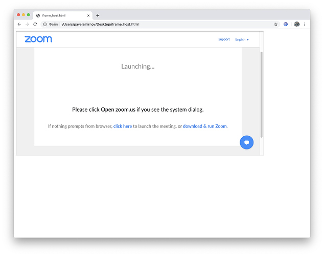 Zoom screenshot