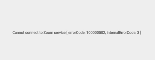 zoom error code