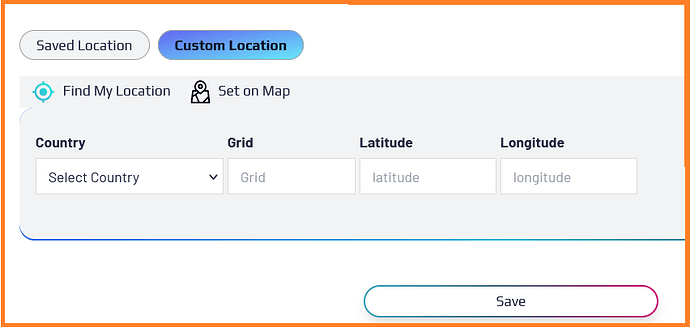 nter the grid of your position