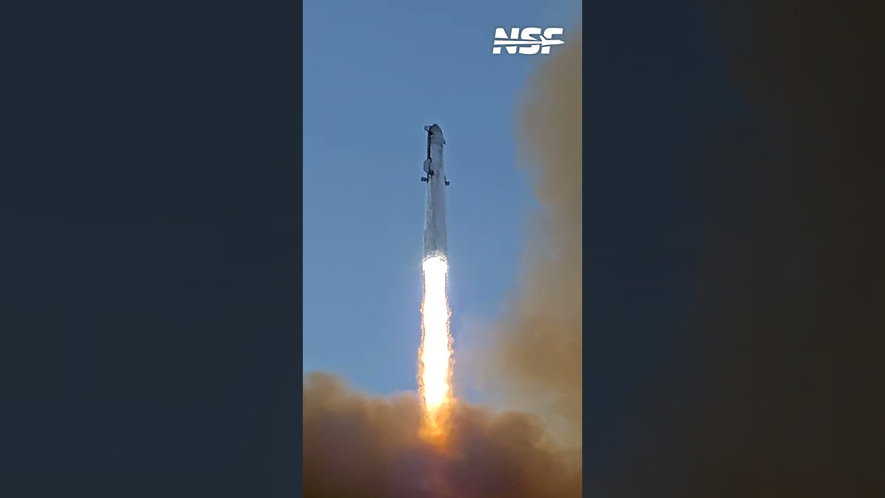 Starship Flight 5 Lift Off (With Audio)