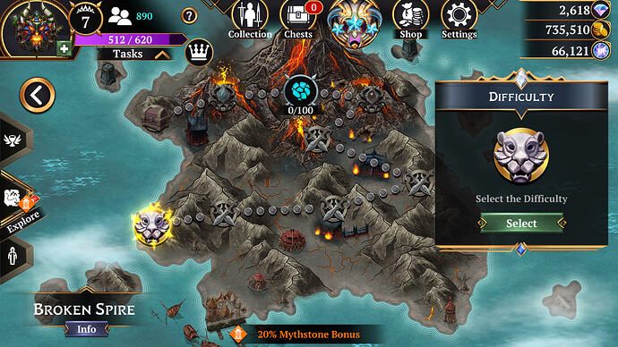 Broken Spire XP