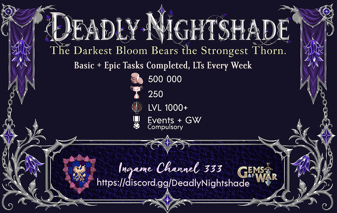 Deadly Nightshade 2026