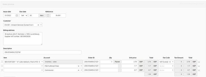Manager Invoice