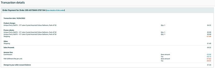 Amazon Invoice