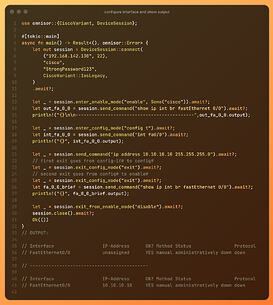configure-interface-and-show-output