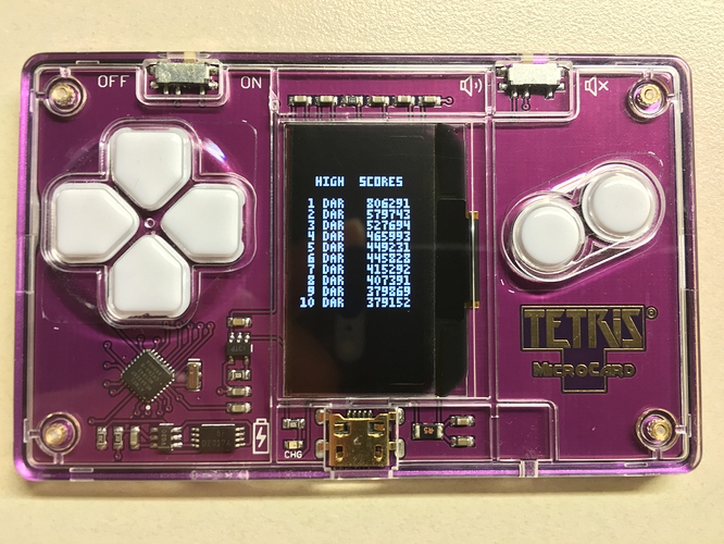 Tetris Microcard High Score - Arduboy - Arduboy
