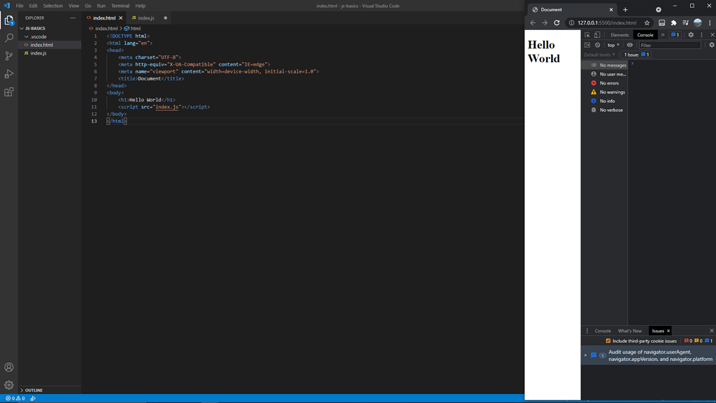 Getting Started: 5. Console Display - JavaScript - Code with Mosh Forum