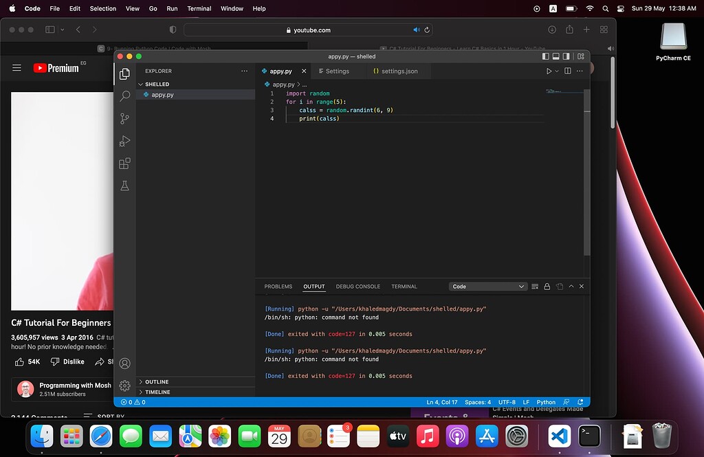 How can I solve this I am new in coding - Python - Code with Mosh Forum
