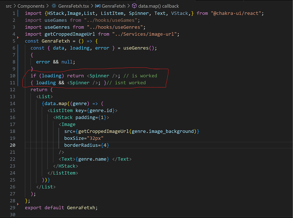 React chakra spinner code with mosh forum