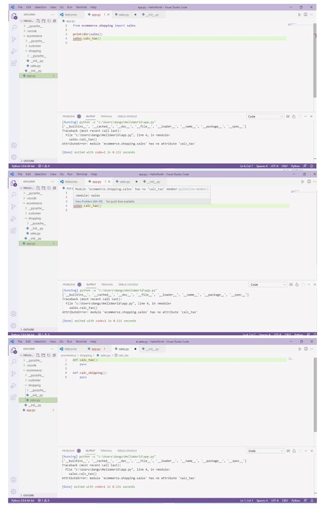 Python Section 8-Modules: AttributeError - Python - Code with Mosh Forum
