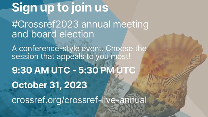 save the date Crossref annual meeting and board election 2023 (2)