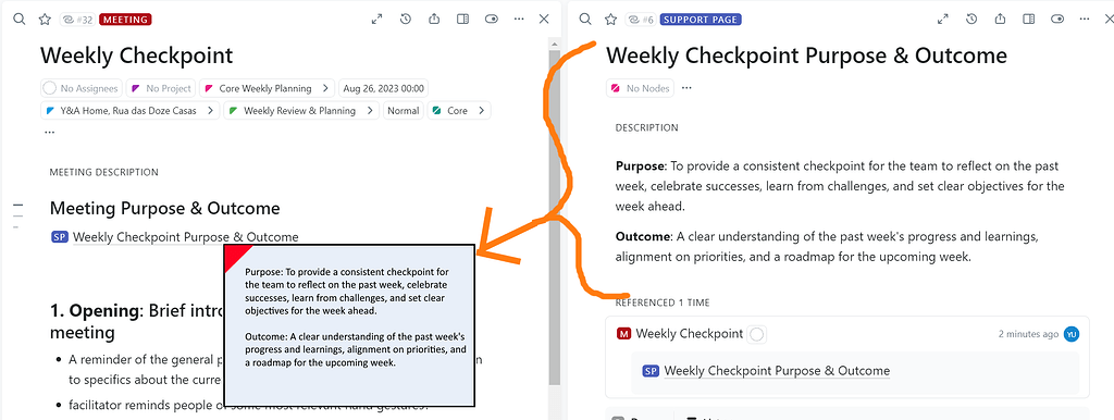 Tooltip popup for inline entity reference (e.g. for support pages ...