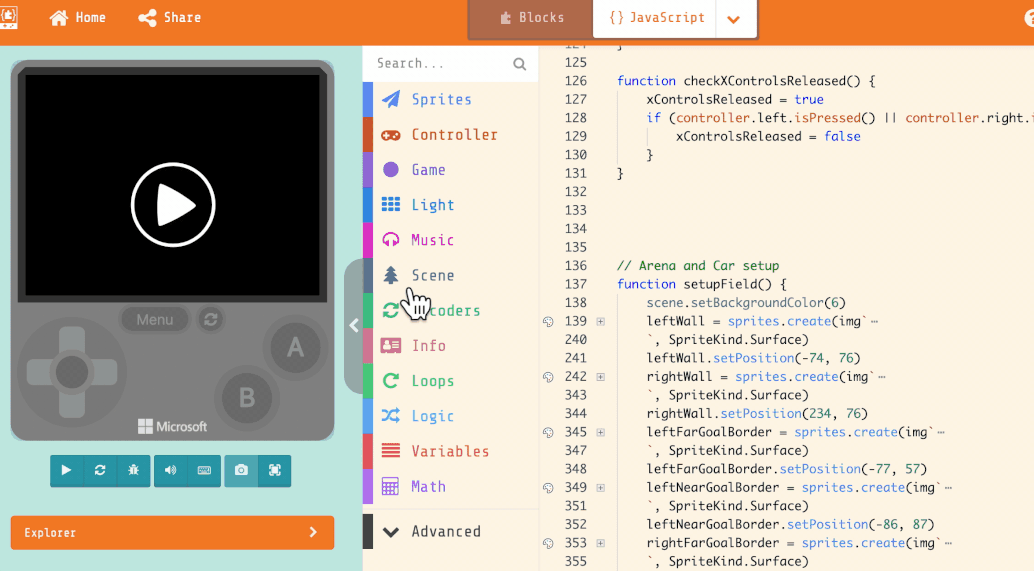 Tiny Soccer Cars - Show & Tell - Microsoft MakeCode