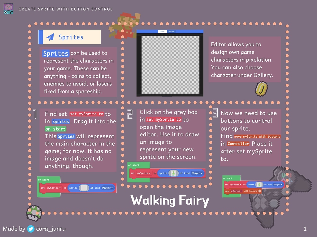 Game Design Instructional Cards - Game Design - Microsoft MakeCode