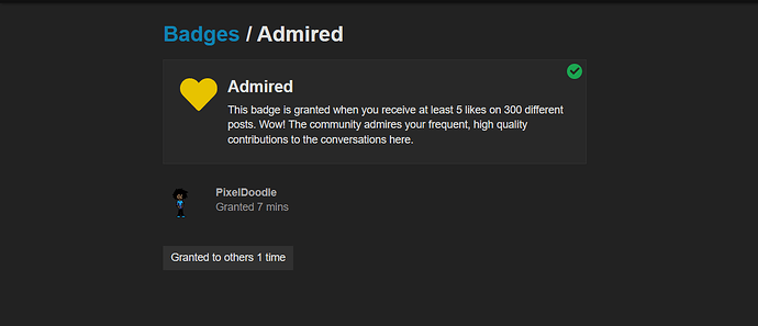 admired