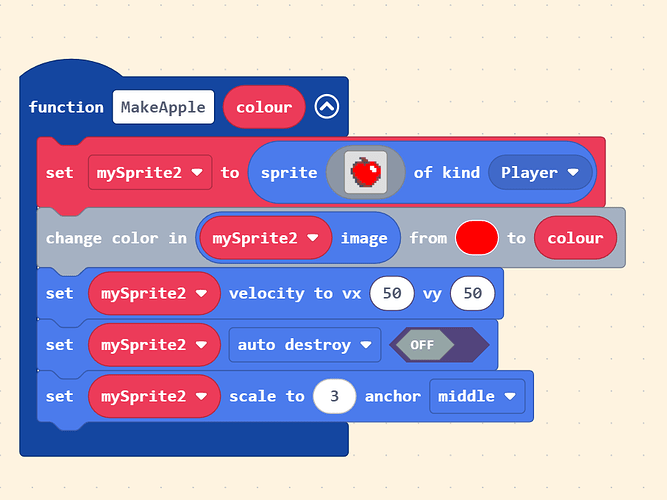 function with parameter
